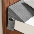 IFNOW Queen Size(60"x7.5"x10") Bed Wedge Pillow for Headboard, Mattress Gap Filler(0-8"), Bed Wedge for Gap Between Your Headboard and Mattress Dark Grey