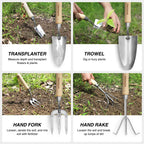 WORKPRO 8-Piece Pink Garden Tool Set - Pink