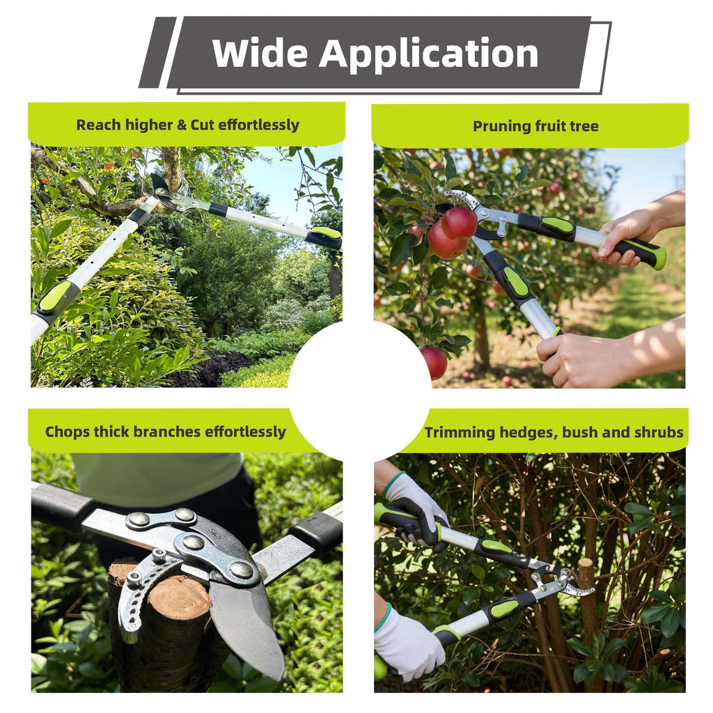 YRTSH Loppers for Tree Trimming Heavy Duty, Extendable 21-26" Branch Cutter