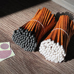 4" Espresso Matches + Striker Stickers Included | 300 Brown Stick Black Tip Decorative Safety Matches | Premium Long Matchsticks | Gifts, Home Decor, & Candle Accessories by Thankful Greetings