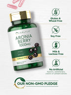 Carlyle Aronia Berry Capsules | 180 Pills | Chokeberry Extract | Non-GMO & Gluten Free Supplement