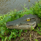 Floating Alligator Head Pond Decor, Realistic Crocodile Head Pool Ornament