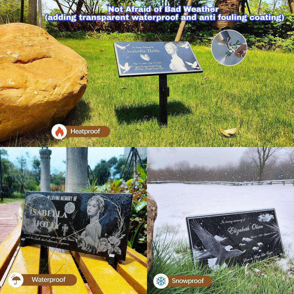 Personalized Grave Markers, Headstones for Graves, Human Memorial Stones