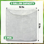 Aulock 5 Gallon Plant Root Protector for Gopher Voles Moles, 6 Pack Stainless Steel Guard Baskets Cages