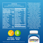 Centrum Multivitamin for Men, Multivitamin/Multimineral Supplement with Vitamin D3, B Vitamins and Antioxidants, Gluten Free, Non-GMO Ingredients - 250 Count