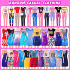 Closet Playset With 342 Pcs Clothes and Accessories, Princess Dresses, Tops, Pants, Swimsuits, Wardrobe, Shoes, Hangers and Other Accessories, Dress Up Toys for Girls Toddlers Gift