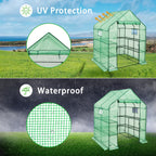 SUNGIFT Walk-in Greenhouse, 57 x 61 x 80 in, 3 Tiers 10 Shelves