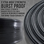 U.S. Pool Supply Pool Backwash Hose 1 1/2 Inch Diameter x 100 Feet - Discharge Hose for Pump, Sand Filter & Sump Pump Hoses - Burst Resistant Lay Flat Drainage Hoses for Inground & Above Ground Pools