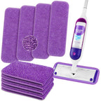 HOMEXCEL Reusable Microfiber Mop Pads for Swiffer PowerMop 8 Pack, Power Mop Pads Refills for 13 ''-15 '' Spray Mop, Machine Washable Pad Replacement for Multi-Surface Floor Cleaning