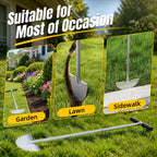 KYEEN-TOOLS Serrated Edger Lawn Tool - Half Moon Shovel with Softer T-Handle, Lawn Edger for Yard, Garden, Landscaping, Sidewalk, Cable Burial - Ergonomic Design, Rust-Proof, 38"