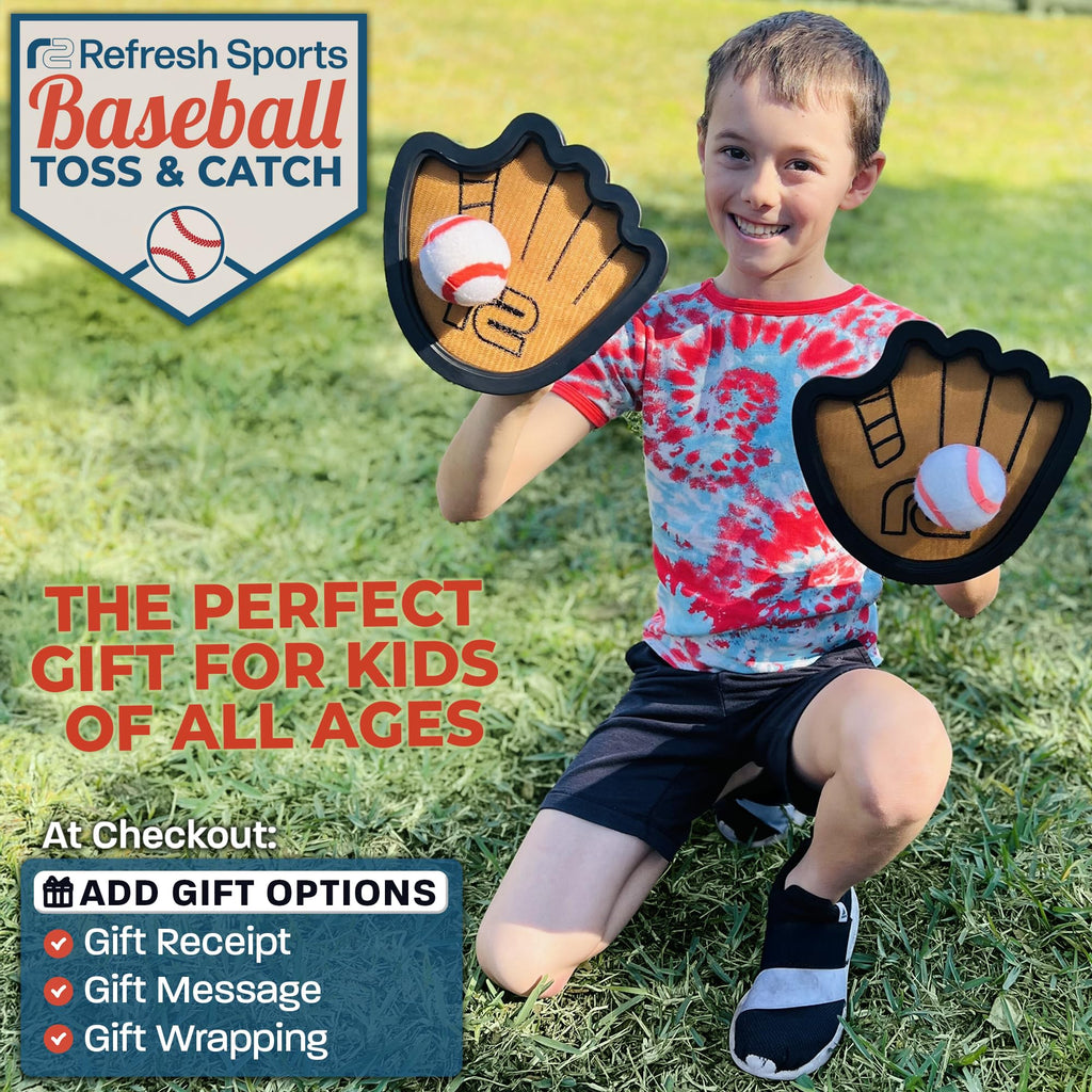 Toss and Catch Ball Set: Fun Summer Gifts for Boys - Best Summer Outdoor Gifts for 3 4 5 6 7 8 9 10 + Year Old Boys - Baseball Birthday Gift Idea Toys for Kids - Top 2026 Game for Family Boys & Girls