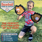 Toss and Catch Ball Set: Fun Summer Gifts for Boys - Best Summer Outdoor Gifts for 3 4 5 6 7 8 9 10 + Year Old Boys - Baseball Birthday Gift Idea Toys for Kids - Top 2026 Game for Family Boys & Girls