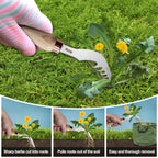 AON 2-Pack Crack Weeder & Root Remover Tool Set for Patios and Gardens
