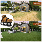 DWAEEGG Lawn Aerator Shoes, Pre-Installed Two-Layer Spike Aerator Shoes Tool with Hook-and-Loop Adjustable Straps, Durable and Self-Cleaning for Patio Garden Soil and Plat Grassland