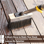 Bates Deck Stain Brush - 7.5-Inch, Wood Stain Applicator