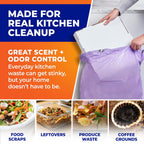 Hefty Ultra Strong 13 Gal Purple Kitchen Trash Bags, Lavender Scent, 110ct