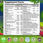 Men's Daily Multivitamin – Vegan Methylated Multivitamin for Men with Saw Palmetto, Biotin, Organic Superfoods, Probiotics & Enzymes – Energy, Gut & Optimal Health Support – Easy to Swallow Capsules