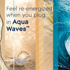 Glade PlugIns Refills Air Freshener, Scented and Essential Oils for Home and Bathroom, Aqua Waves, 3.35 Fl Oz, 5 Count