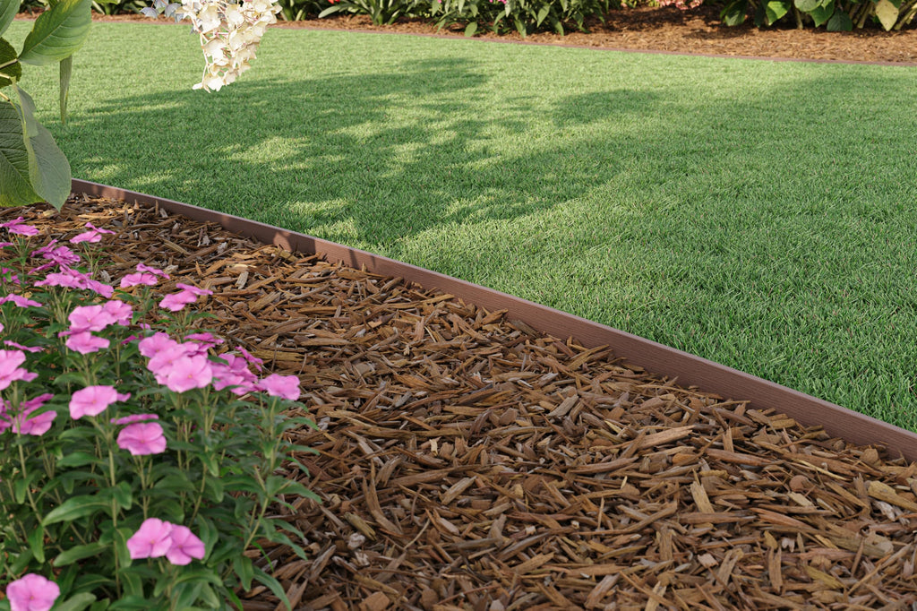EasyFlex 4-Inch Composite Landscape Edging Kit, 40-Foot, Brown
