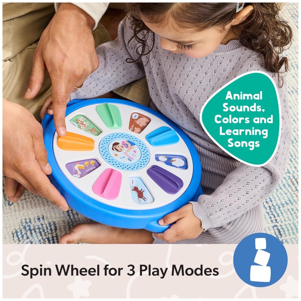 Ms. Rachel Official Spin Along Learning Wheel with 3 Learning Play Modes, Educational Toys & Toddler Toys for Girls & Boys Ages 1-3+