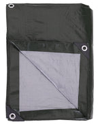 Kotap 12 x 14 Ft. Heavy-Duty Protection/Coverage Tarp, 8-mil, Reversible, Multi-Use, Waterproof, Green-Silver, (TGS-1214)