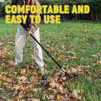 BlumeTrec Bow Rake, 68-Inch Adjustable Handle Garden Rake with 17 Steel Tines, Heavy Duty Dual-Sided Metal Rake Landscape Gardening Tool for Soil Loosening Lawn Yard Leaves Mulch Thatch Removing