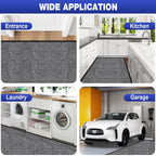 ToLanbbt Commercial Floor Mat 3' x 10' Front Door Mat Extra Large, Industrial Hallway Runner Rug Heavy Duty Outdoor Indoor Utility Mat Low Profile Entryway Carpet Non Slip Backing for Home Office
