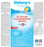 Doheny's Di-Chlor Shock | 100% Professional-Grade | Calcium-Free Pool Sanitizing and Shock Treatment | for Salt & Chlorine Pools | 56% Stabilized Chlorine | 12 x 1lb Bags (12lb Total)