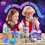 Toy Galaxy Slime Kit for Boys Girls 10-12, FunKidz Ultimate Metallic Slime Making Kit for Kids Ages 8-12 DIY Glow Galactic Globe Shape Fun Slime Gifts