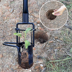 Saxhexx Bulb Planter Tool Long Handle Bulb Planting Tool with Serrated Base Proplugger Garden Hole Digger for Plants Flower Seedling Transplanter Bulb Planters for Iris, Daffodils,Tulip Planter