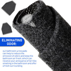 Nuanchu 20 Pack Urinal Mats for Men Bathroom, Large, Black