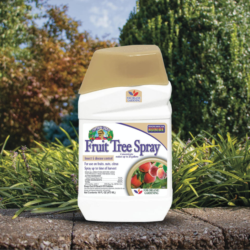 Bonide Captain Jack's Fruit Tree Spray, 16 oz Concentrate, Insect & Disease Control Spray for Organic Gardening