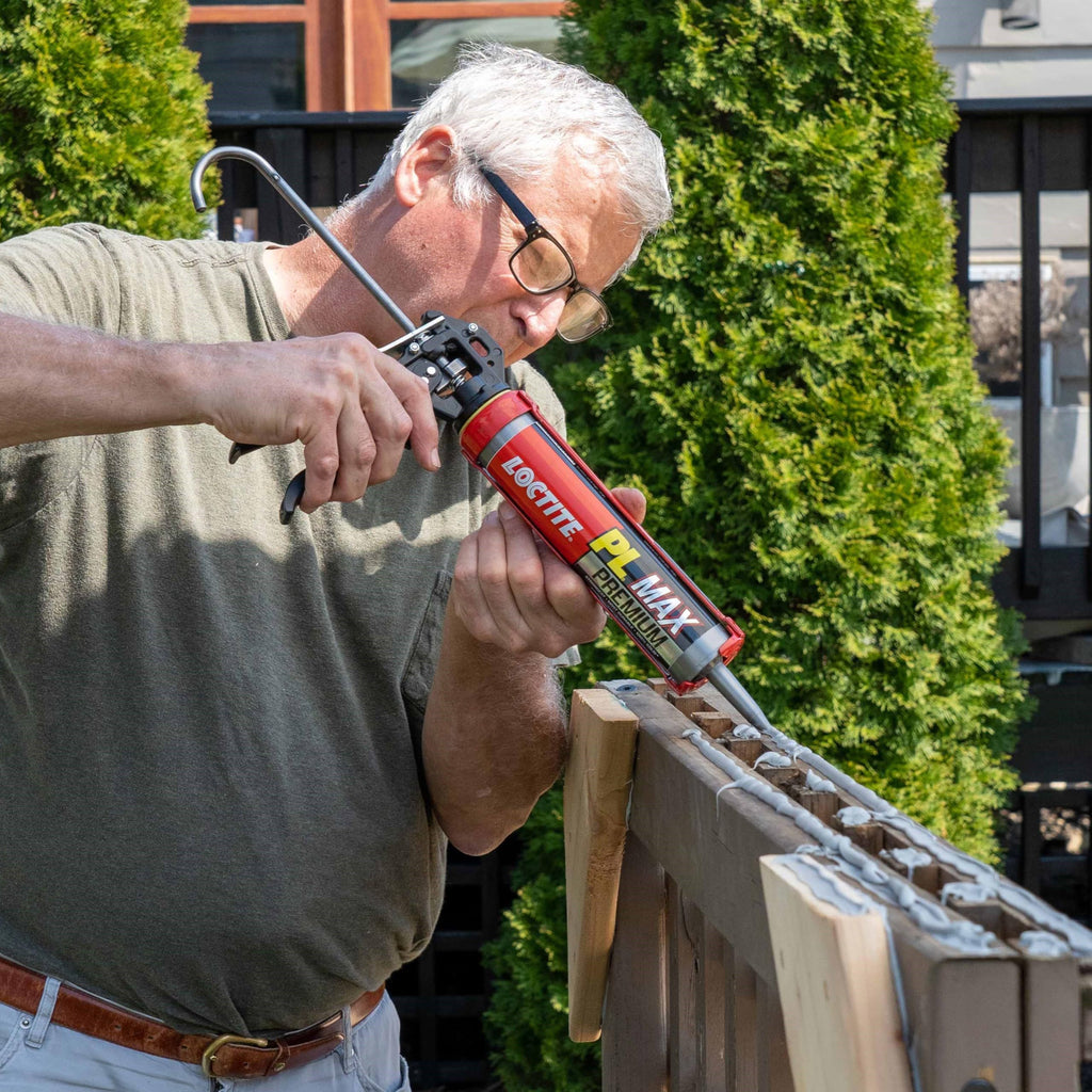 Loctite PL Premium Max Construction Adhesive, 9 fl oz Cartridge, 6 Pack - Versatile Construction Glue for Wood, Concrete, Stone & More