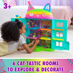 Gabby's Dollhouse, 14 Pc Celebration Dollhouse, 25-Inches Tall, with Toy Figures, Doll House Furniture & 10 Sounds, Kids Toys for Girls & Boys Ages 3+