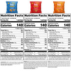 SunChips 100% Whole Grain Chips, Variety Pack, 1 oz Bags, Pack of 40, No Artificial Flavors, Colors