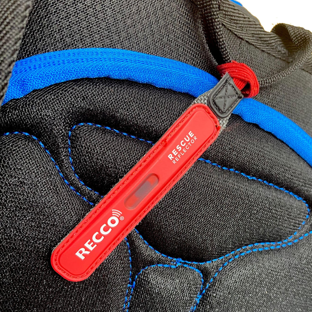 RECCO /Rescue reflector for backpacks/red