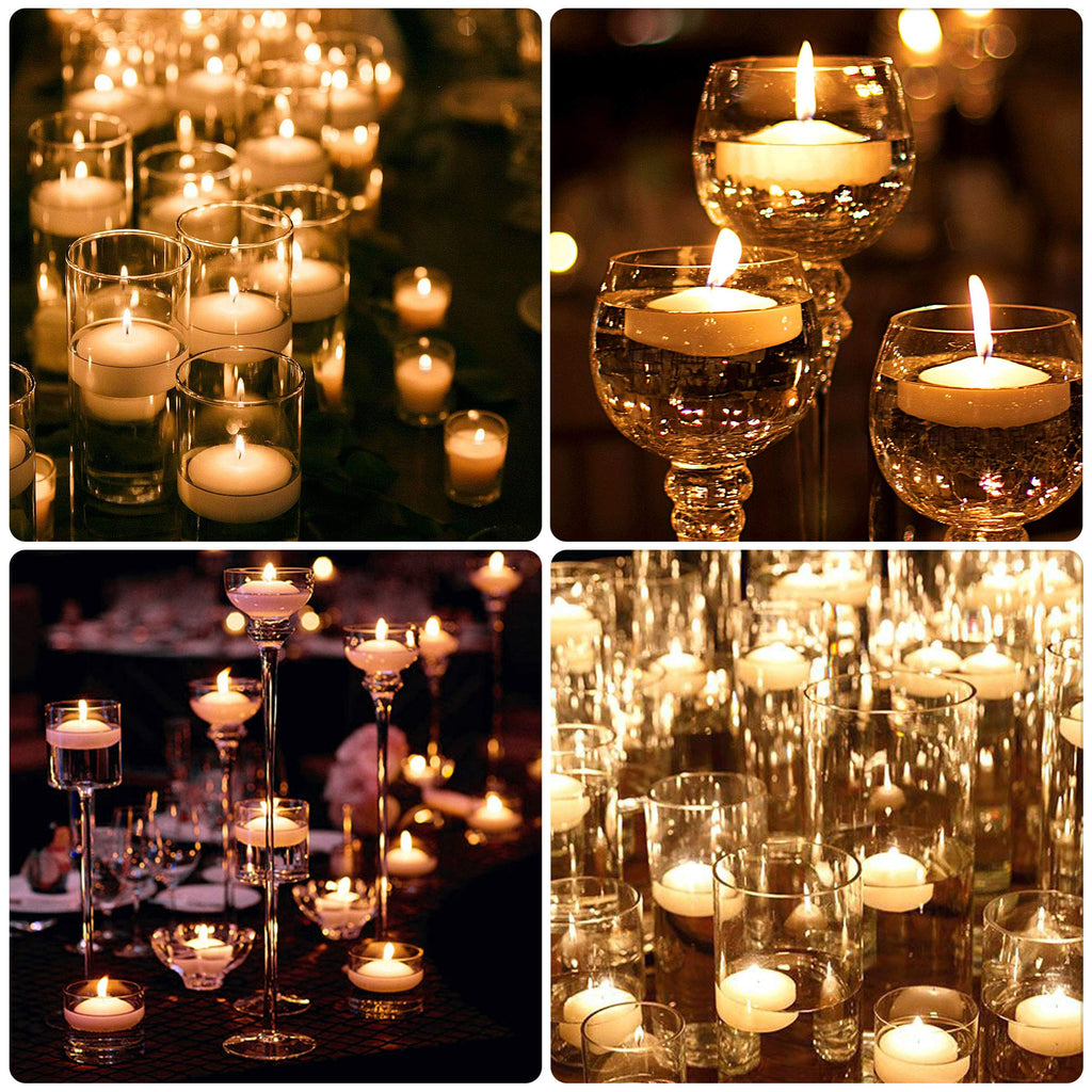 48 Pack Floating Candles for Centerpieces, 2 Inch Small Floating Candles for Holiday, Weddings, Parties, Special Occasions and Christmas Home Decorations