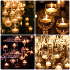 48 Pack Floating Candles for Centerpieces, 2 Inch Small Floating Candles for Holiday, Weddings, Parties, Special Occasions and Christmas Home Decorations