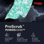 WypAll PowerClean ProScrub Heavy Duty Wet Towels, 6 x 75 Sheets (91367)