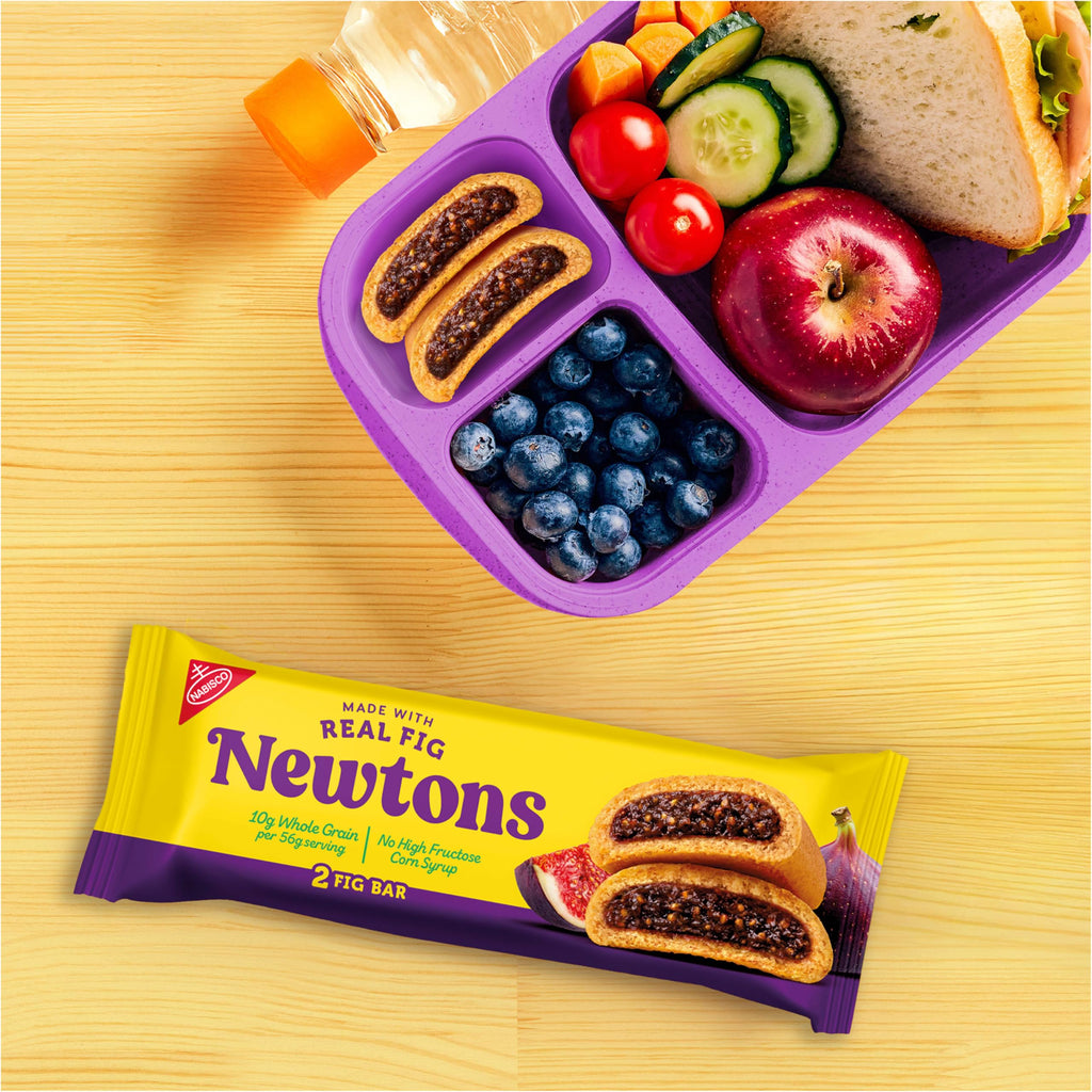 NEWTONS Soft Baked Real Fruit Fig Bars, Fig Cookies, 40 Snack Packs