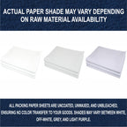 White Bulk Packing Paper Sheets for Moving | 640 sheets | 27" x 17" | 20 lb | Twin Pack | | Newsprint Wrapping Paper Sheets - Must Have in Your Moving Supplies, Packing Materials, Moving Paper Wrap
