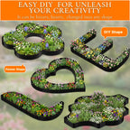 Corrugated Garden Edging,12"×20Ft Galvanized Steel Landscape Edging & Lawn Edging Border,Metal Garden Border for Flower Beds,Garden,Lawn,Raised Beds & Tree Surrounds(Black)