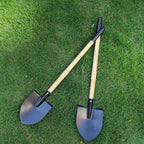 POMIKU 2PCS 27" Kids Shovels, Wood Handle & Metal Head Shovels for Digging Sand, Great for Beach & Garden
