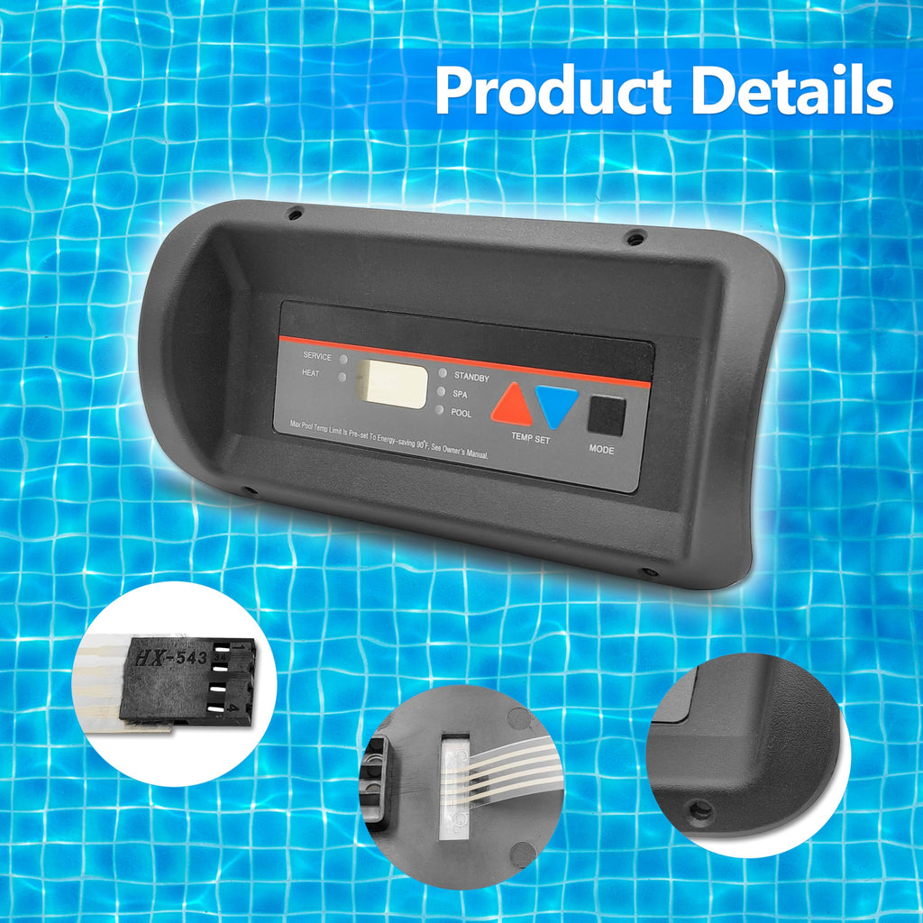 Bezel and Keypad Assembly Replacement Kit FDXLBKP1930 Compatible with Hayward Universal H-Series Low NOX Pool Heater Fits Models H150FDN, H200FDN, H250FDN, H300FDN, H350FDN, H400FDN, H150FDP