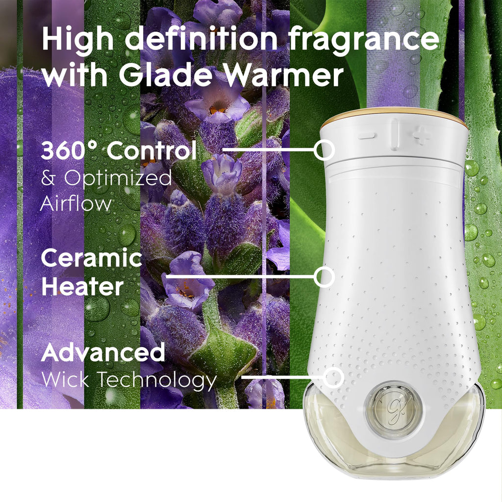Glade PlugIns Refills Air Freshener,Tranquil Lavender & Aloe,Scented and Essential Oils for Home and Bathroom,0.67 Fl Oz,10 Count (Pack of 2)