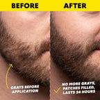 The Beard Club 1 Day Temporary Beard Dye for Men - Black Beard, Mustache & Eyebrow Color for a Fuller, Well-Defined Look, Water & Sweat Resistant, Up to 30 Applications, 0.3 fl oz