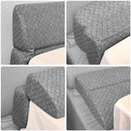 FOUXTEL 4 Modes Pillow Wedge for Headboard Gap, Foldable Bed Wedge Pillow, Bed Gap Filler King Size Fill The Gap (0-7"), Mattress Gap Filler Long Pillow Between Headboard and Mattress