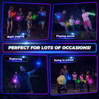 FANL 8 Pack LED Glow Bracelets, 8 Colors, Light Up Party Favors