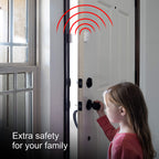 UltraPro Personal Security Window and Door Alarm, 5 Pack, DIY Protection, Burglar Alert, Wireless Chime/Alarm, Easy Installation, Home Security, Ideal for Home, Garage, Apartment , White, 45987