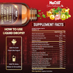 NUQIIT 17in1 Rhodiola Rosea Liquid Drops Tincture w/Ashwagandha Magnesium, L-Theanine. Ultra Rhodiola Cortisol Supplement, Rhodiola Root for Mood, Energy - 1 FL Oz - 60 Day Supply